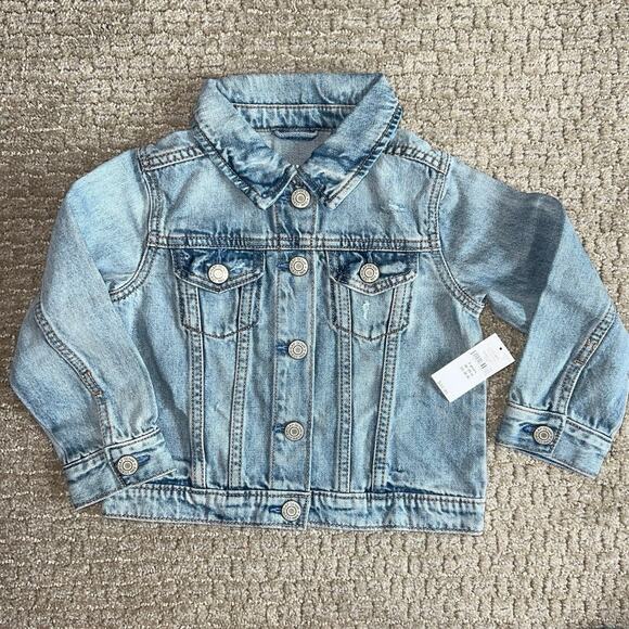 Baby Gap Other - Baby Gap Distressed Denim Jean Jacket 3 Years 3T NWT